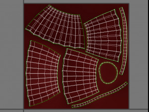 red skirt Modello 3D