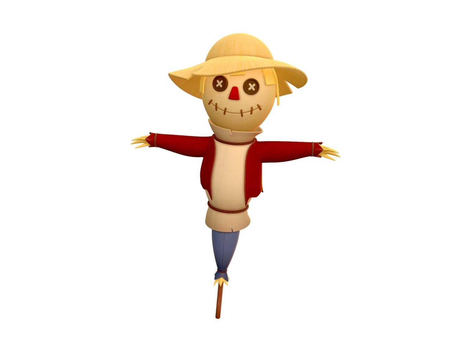 espantalho Modelo 3D .c4d .max .obj .3ds .fbx .stl .blend 