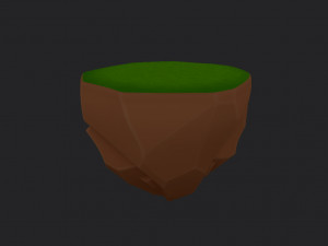 floating island 3D Модель
