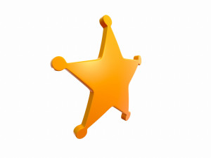 sheriff badge 3D Модель