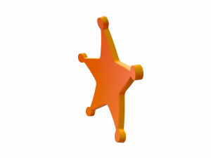 sheriff badge 3D Модель