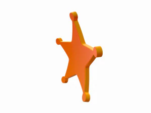 sheriff badge 3D Model