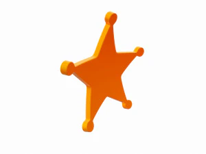 sheriff badge 3D Model