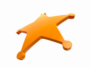 sheriff badge 3D Модель