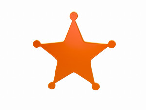 sheriff badge 3D Модель
