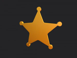 sheriff badge 3D Model