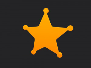 sheriff badge 3D Модель