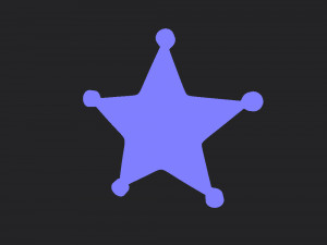 sheriff badge 3D Модель