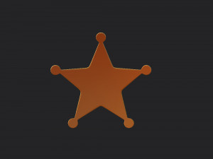 sheriff badge 3D Модель