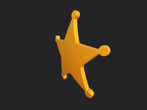 sheriff badge 3D Модель