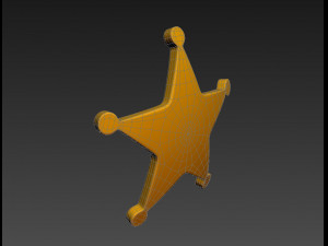 sheriff badge 3D Модель