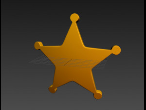 sheriff badge 3D Модель