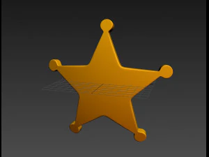 sheriff badge 3D Model
