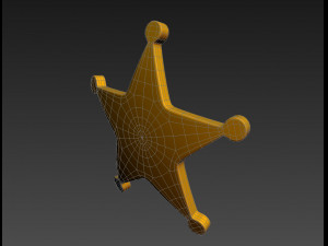 sheriff badge 3D Модель