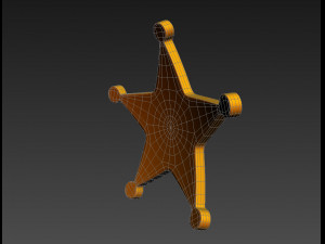 sheriff badge 3D Модель