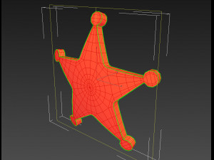 sheriff badge 3D Модель