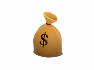 money bag 3D मॉडल
