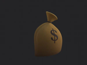 bolsa de dinheiro Modelo 3D