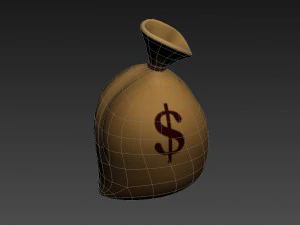 bolsa de dinheiro Modelo 3D