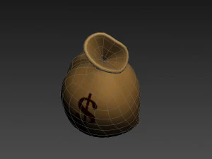 bolsa de dinheiro Modelo 3D