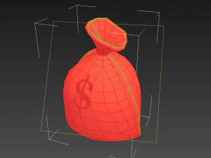 bolsa de dinheiro Modelo 3D