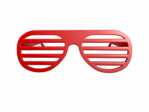 셔터 그늘 선글라스 3D 모델