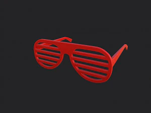 셔터 그늘 선글라스 3D 모델