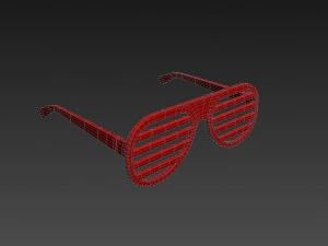 셔터 그늘 선글라스 3D 모델