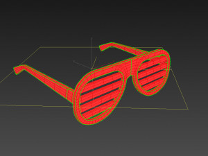 shutter shade sunglasses Modèle 3D