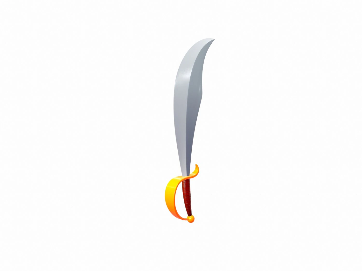 pirate sword 3D Model .c4d .max .obj .3ds .fbx .stl .blend 