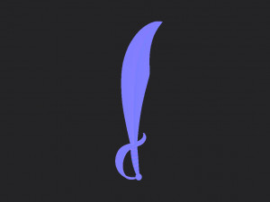 pirate sword 3D Model