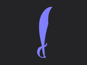 pirate sword 3D Model