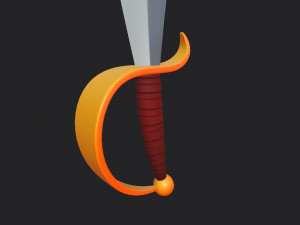 pirate sword 3D Model