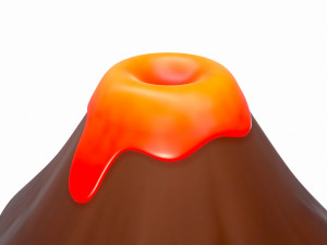volcano 3D मॉडल