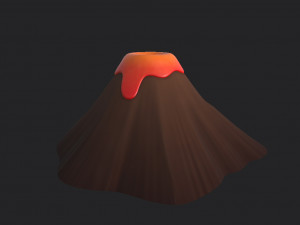 volcano 3D मॉडल