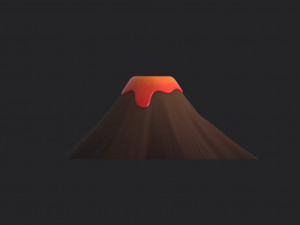volcano 3D मॉडल
