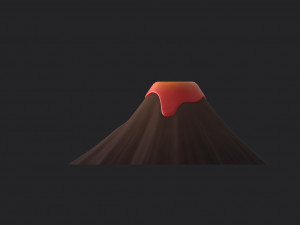 volcano 3D मॉडल