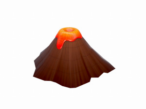 volcano 3D मॉडल