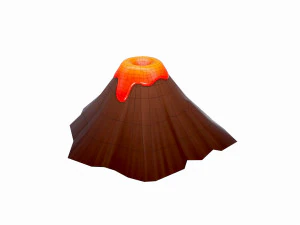 vulc&atilde;o Modelo 3D