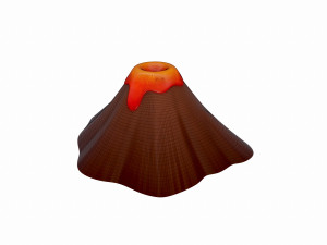 volcano 3D मॉडल