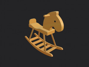 rocking horse Modelo 3D