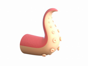octopus tentacle Modello 3D