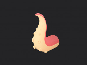 octopus tentacle Modello 3D