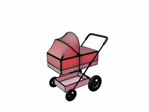 pram 3Dモデル