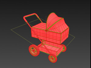 pram 3Dモデル