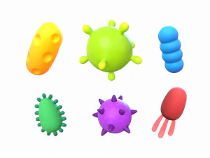 пакет бактерій 3D Модель