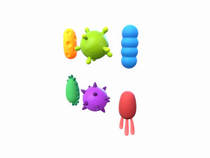 bacteria pack 3D 模型