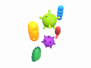 bacteria pack 3D 模型