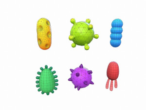 bacteria pack 3D 模型