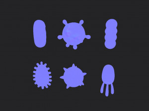 bacteria pack 3D 模型